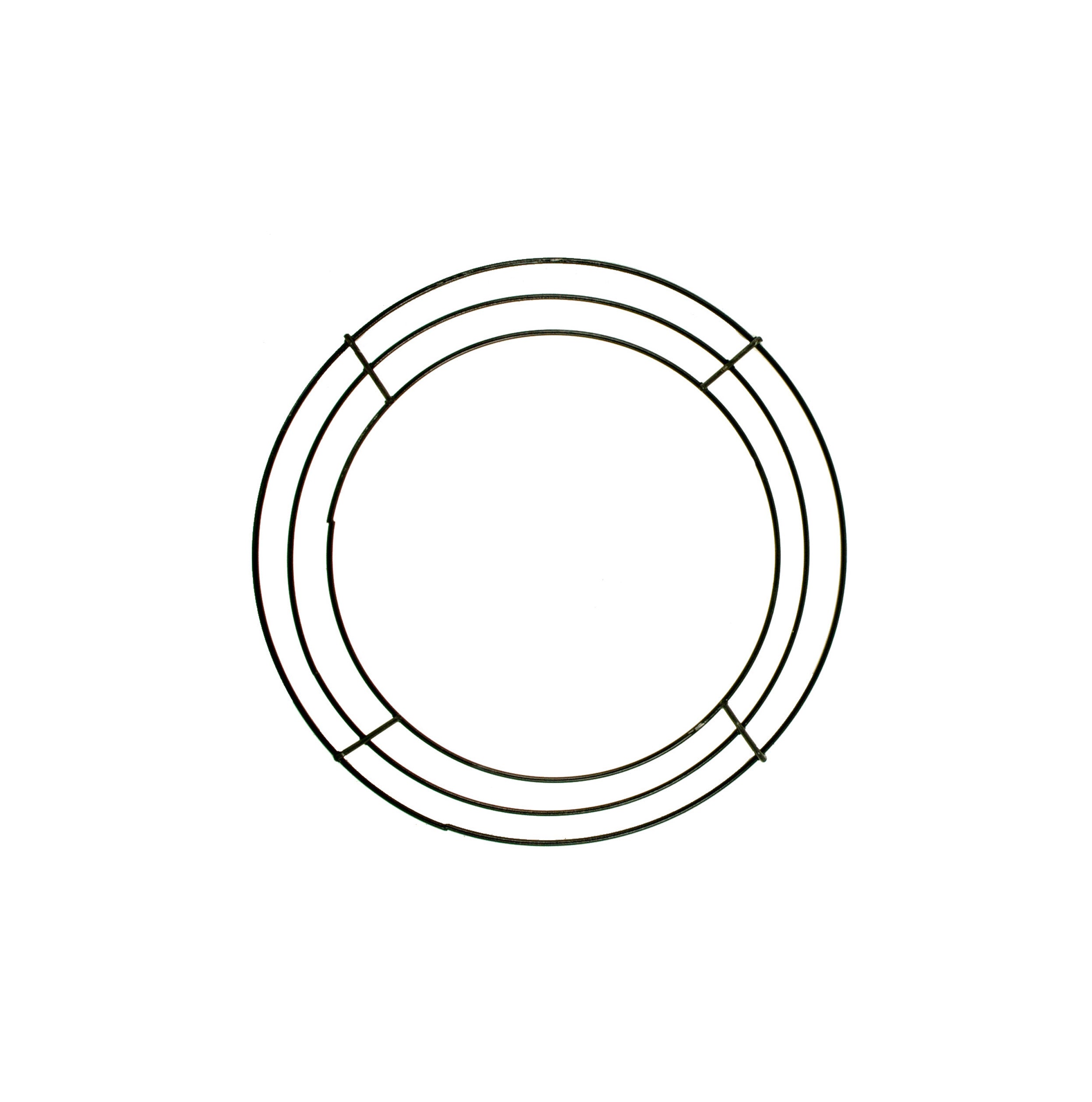 8-inch Wire Wreath Form: 3-Wire Black Item Number: MD005102