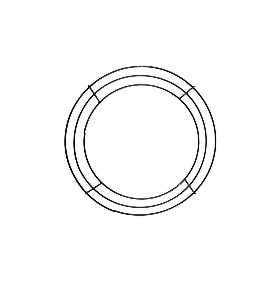 8-inch Wire Wreath Form: 3-Wire Black Item Number: MD005102
