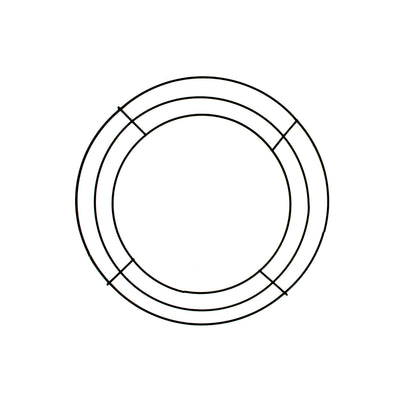 10-inch Wire Wreath Form: 3-Wire Black Item Number: MD005202