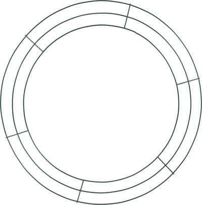 20-inch Wire Wreath Form: 3-Wire Green Item Number: MD005709
