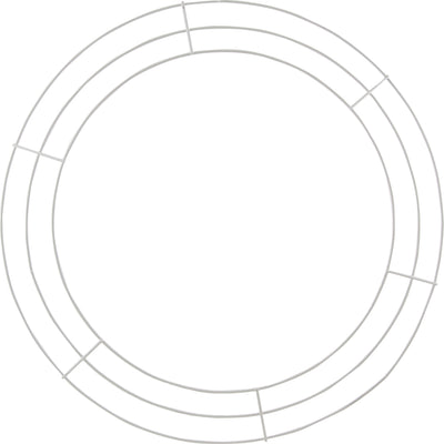 20-inch Wire Wreath Form: 3-Wire White Item Number: MD009427