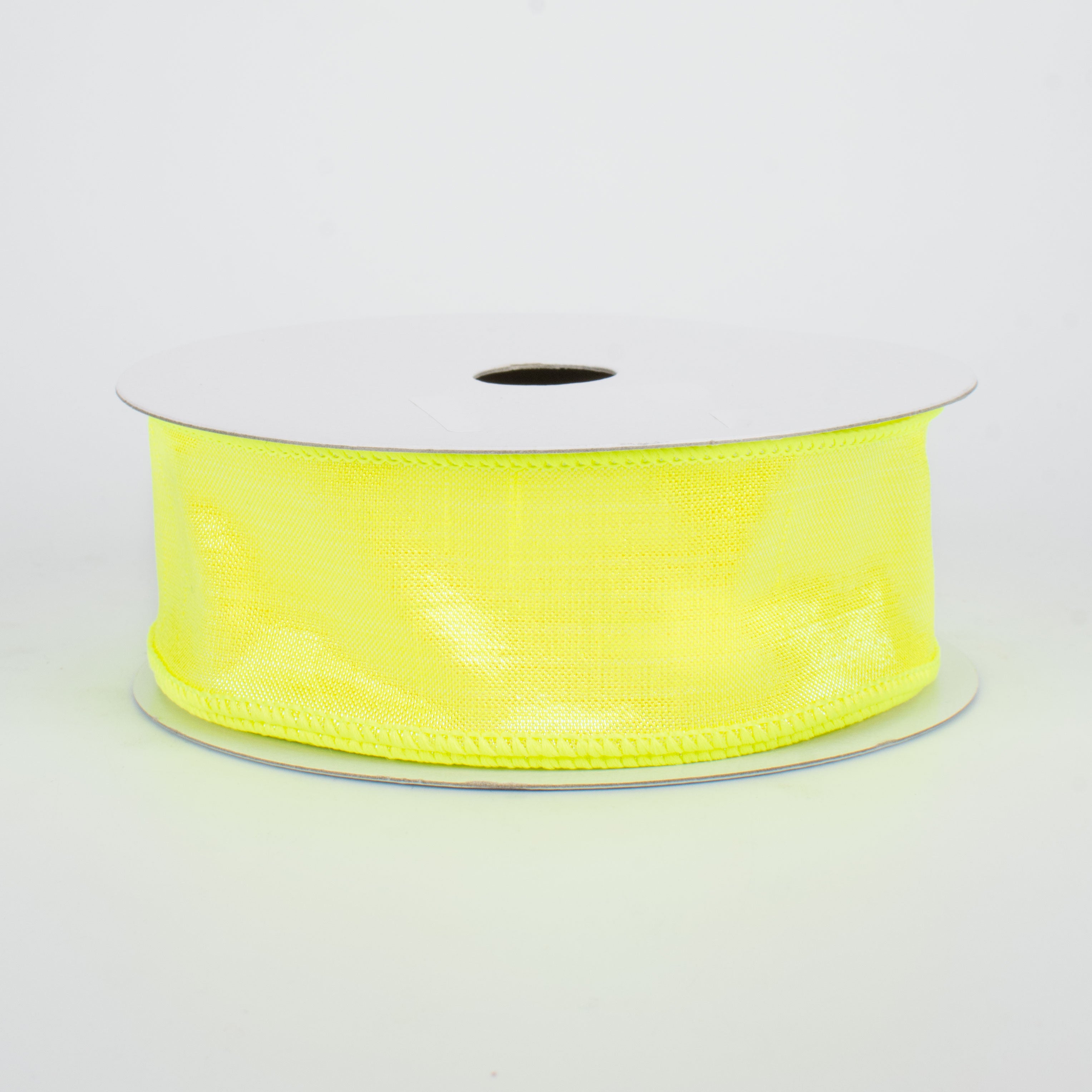1.5" Iridescent Dupioni Ribbon: Chartreuse (10 Yards)