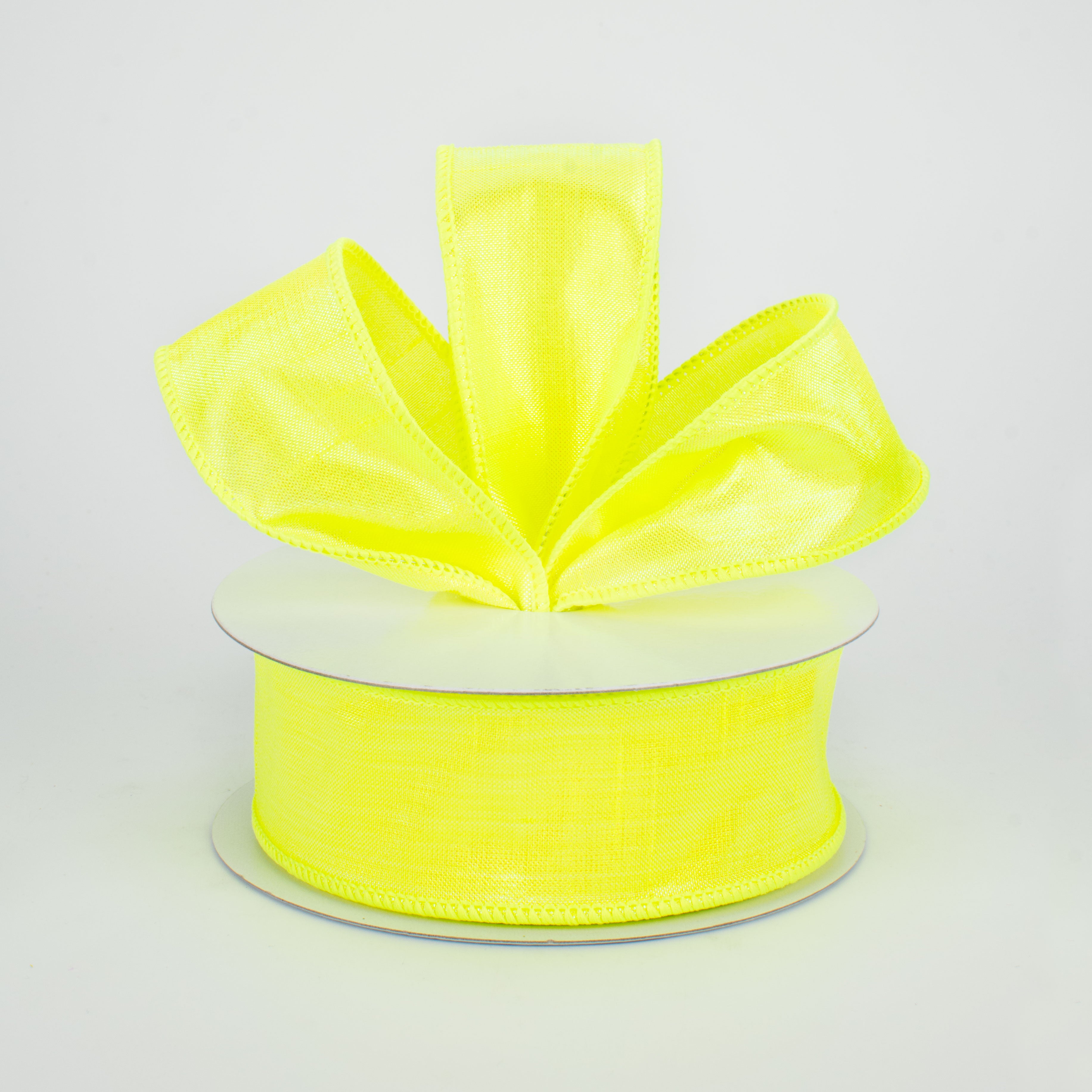 1.5" Iridescent Dupioni Ribbon: Chartreuse (10 Yards) Lifestyle Photo