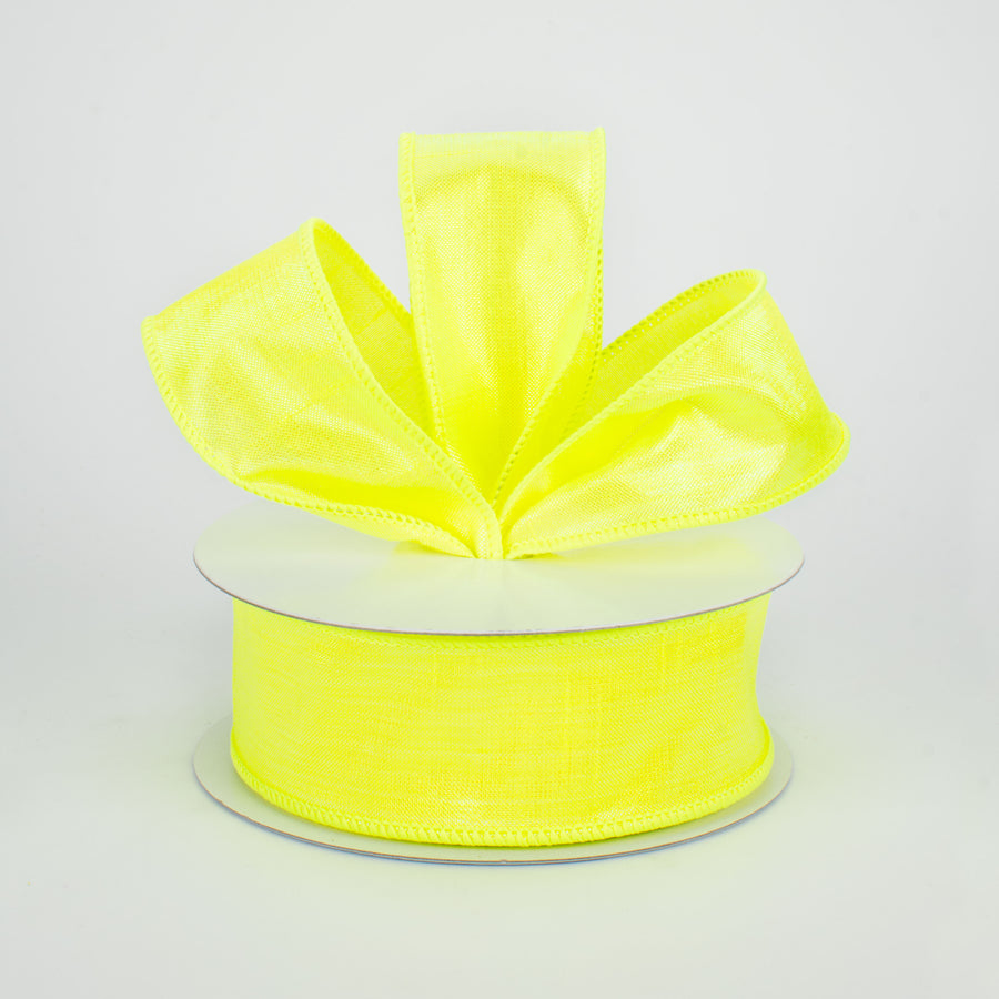 1.5" Iridescent Dupioni Ribbon: Chartreuse (10 Yards) Lifestyle Photo