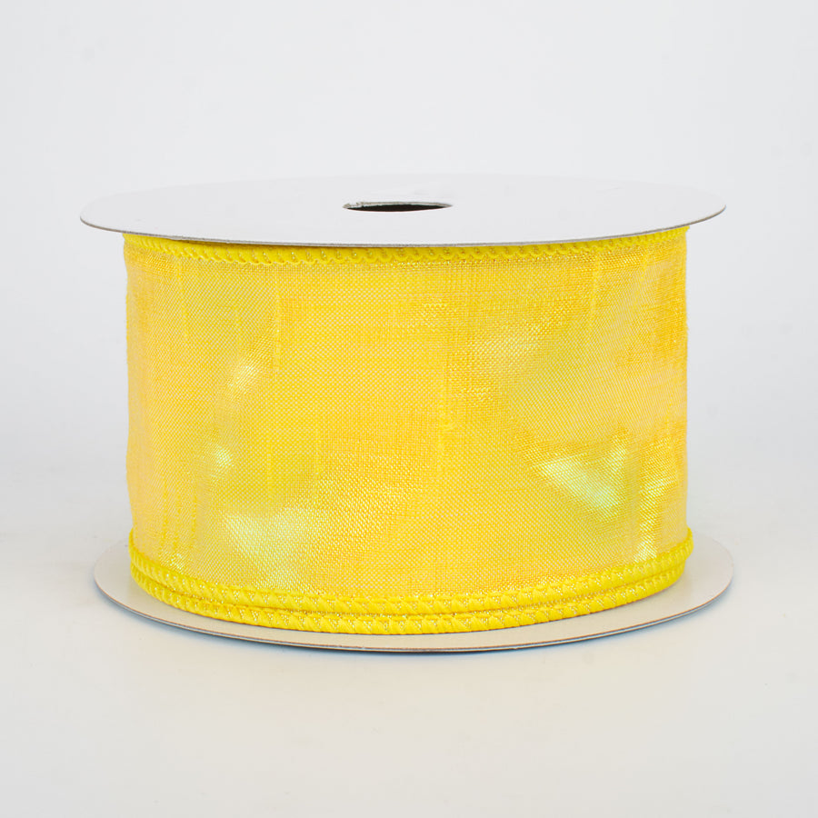 2.5" Iridescent Dupioni Ribbon: Goldenrod (10 Yards)
