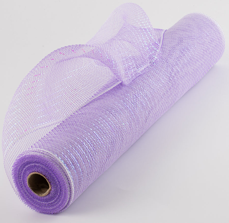 21" Iridescent Foil Mesh: Pastel Lavender & White Item Number: RY9501E2