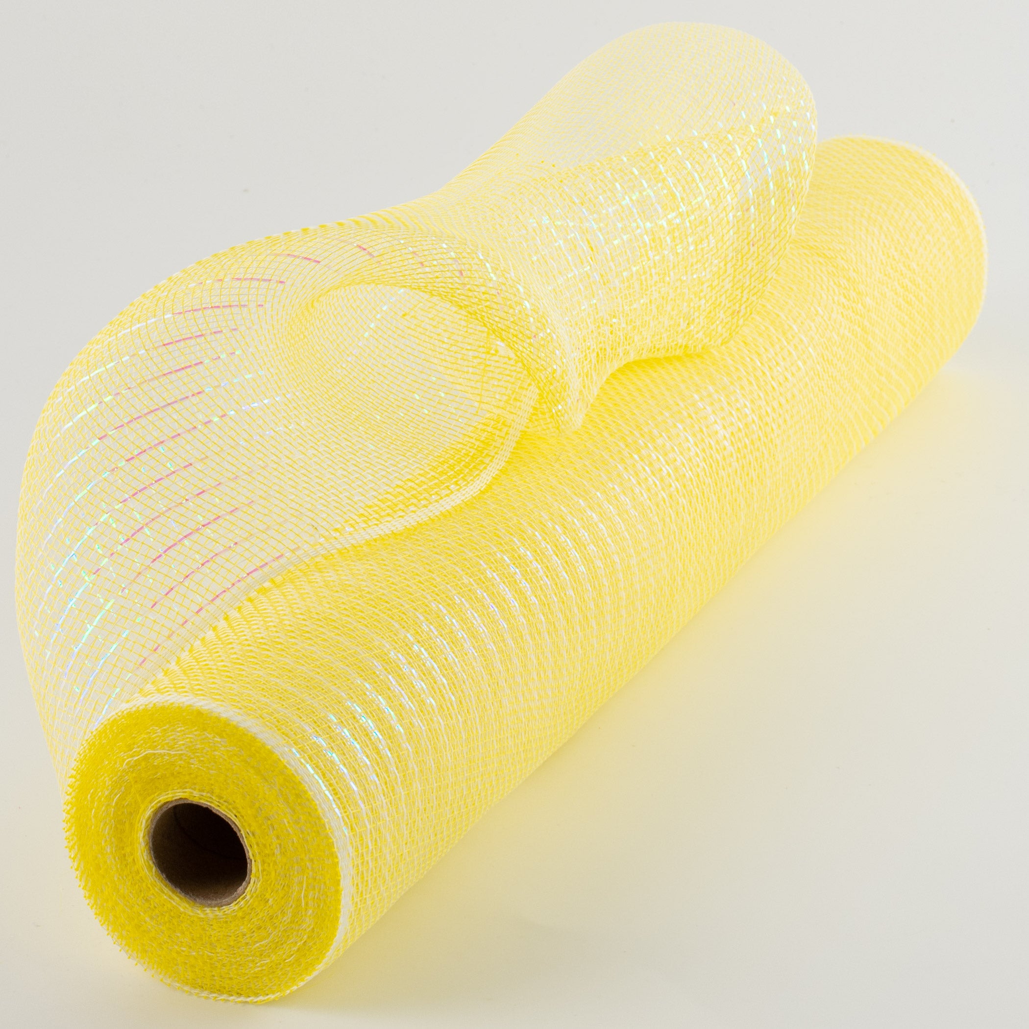 21" Iridescent Foil Mesh: Pastel Yellow & White Item Number: RY9501C9