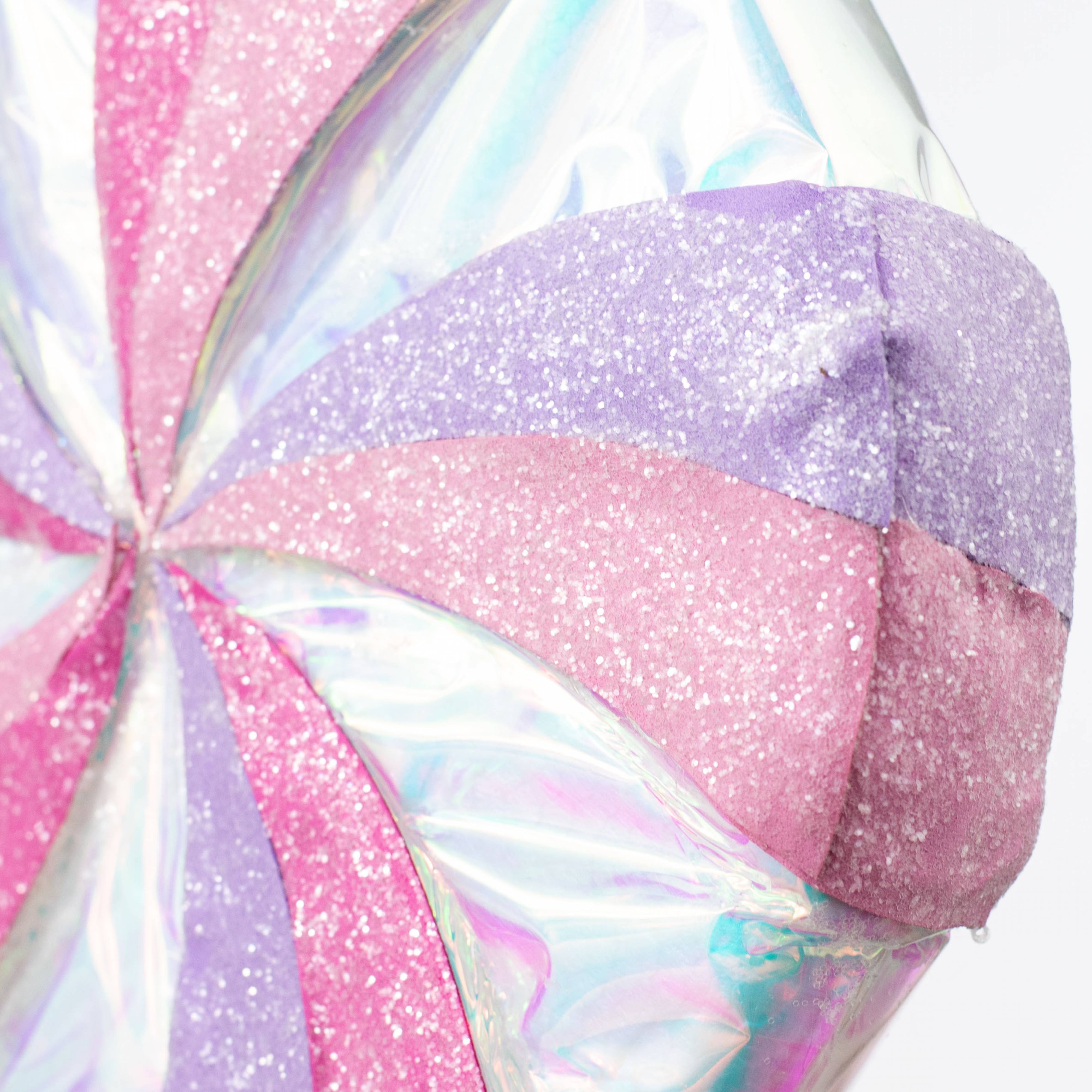 9" x 28" Iridescent Lollipop Pick: Pink & Purple detail photo 3