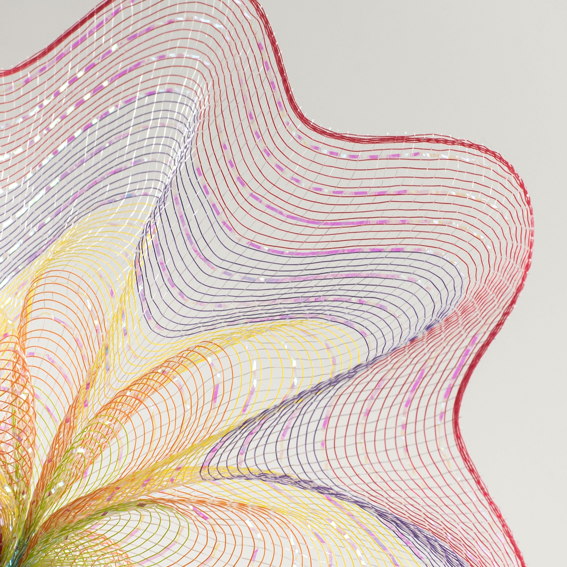 10" Iridescent Metallic Mesh: Rainbow (10 Yards) Lifestyle Photo
