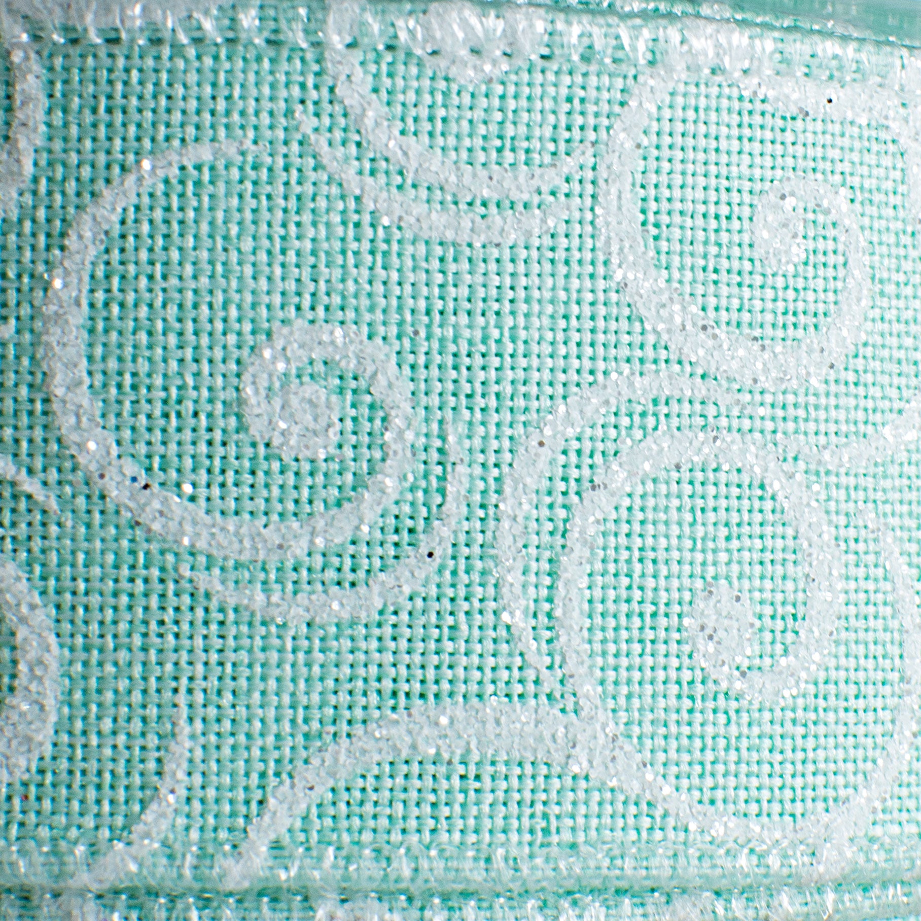 1.5" Iridescent Swirl Ribbon: Mint (10 Yards) detail photo 3