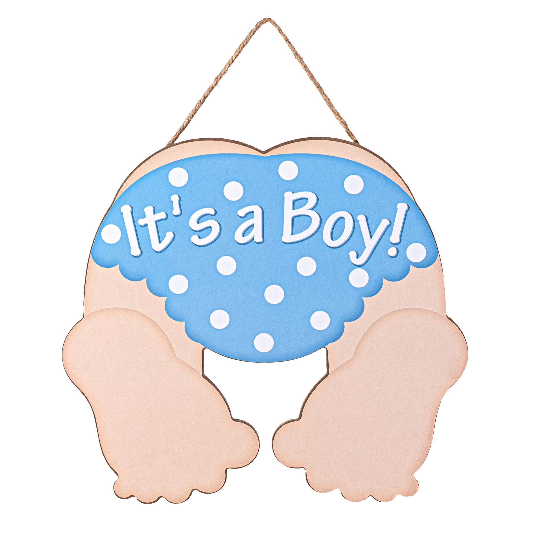 10" It's a Boy Sign: Light Skin With Blue Item Number: AP719503