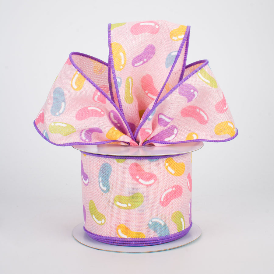 2.5" Jelly Beans Ribbon: Pale Pink (10 Yards) Lifestyle Photo