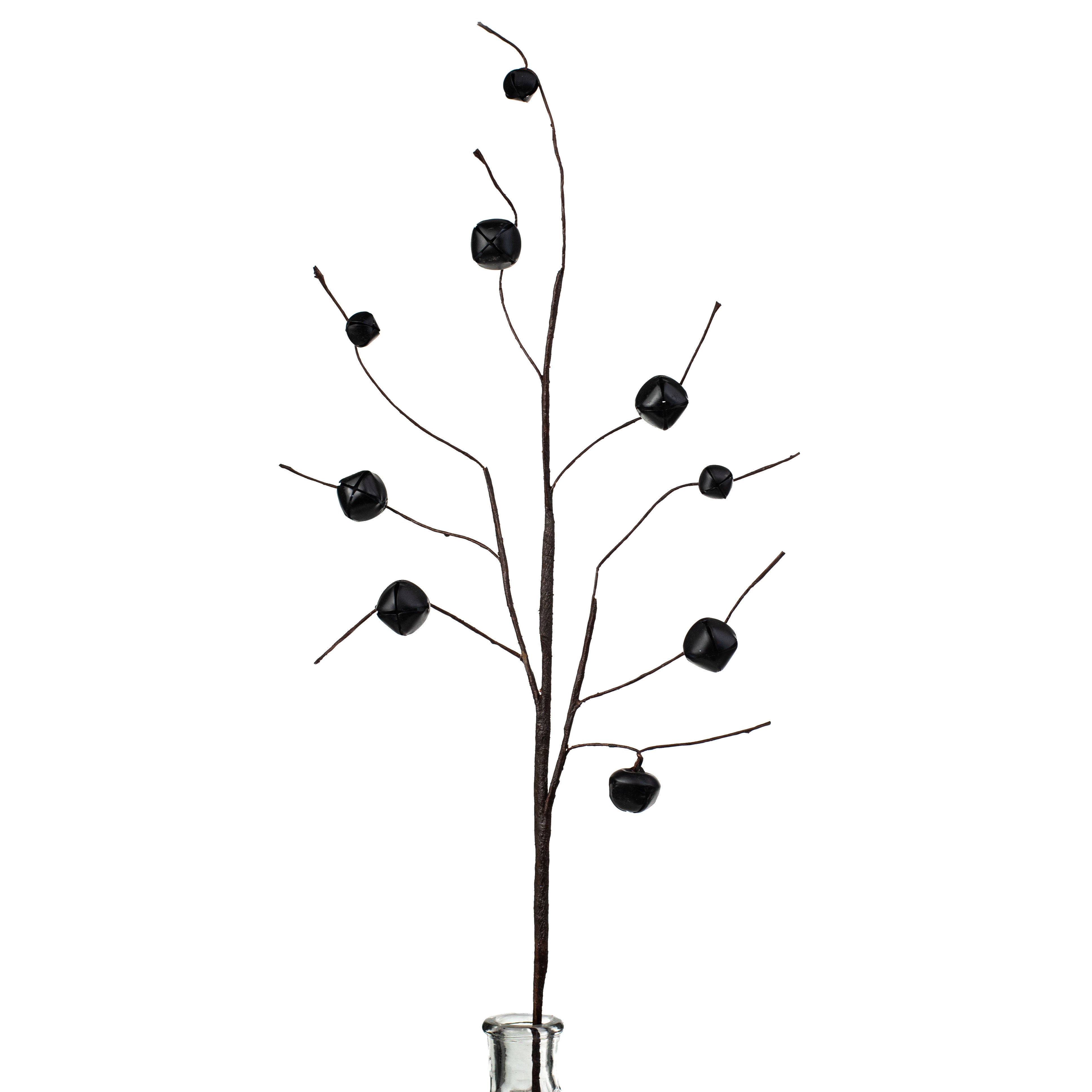 31" Jingle Bell Spray: Matte Black Item Number: XC427502
