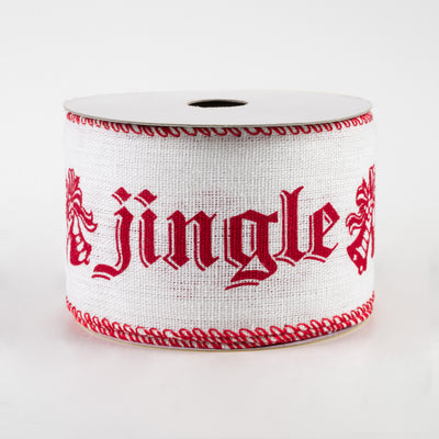 2.5" Jingle Bells Ribbon (10 Yards) Item Number: 19767