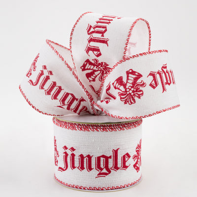 2.5" Jingle Bells Ribbon (10 Yards) Lifestyle Photo