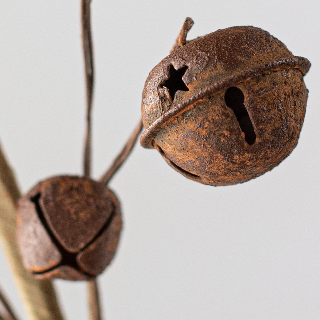 12" Jingle Bells Spray: Rust Lifestyle Photo