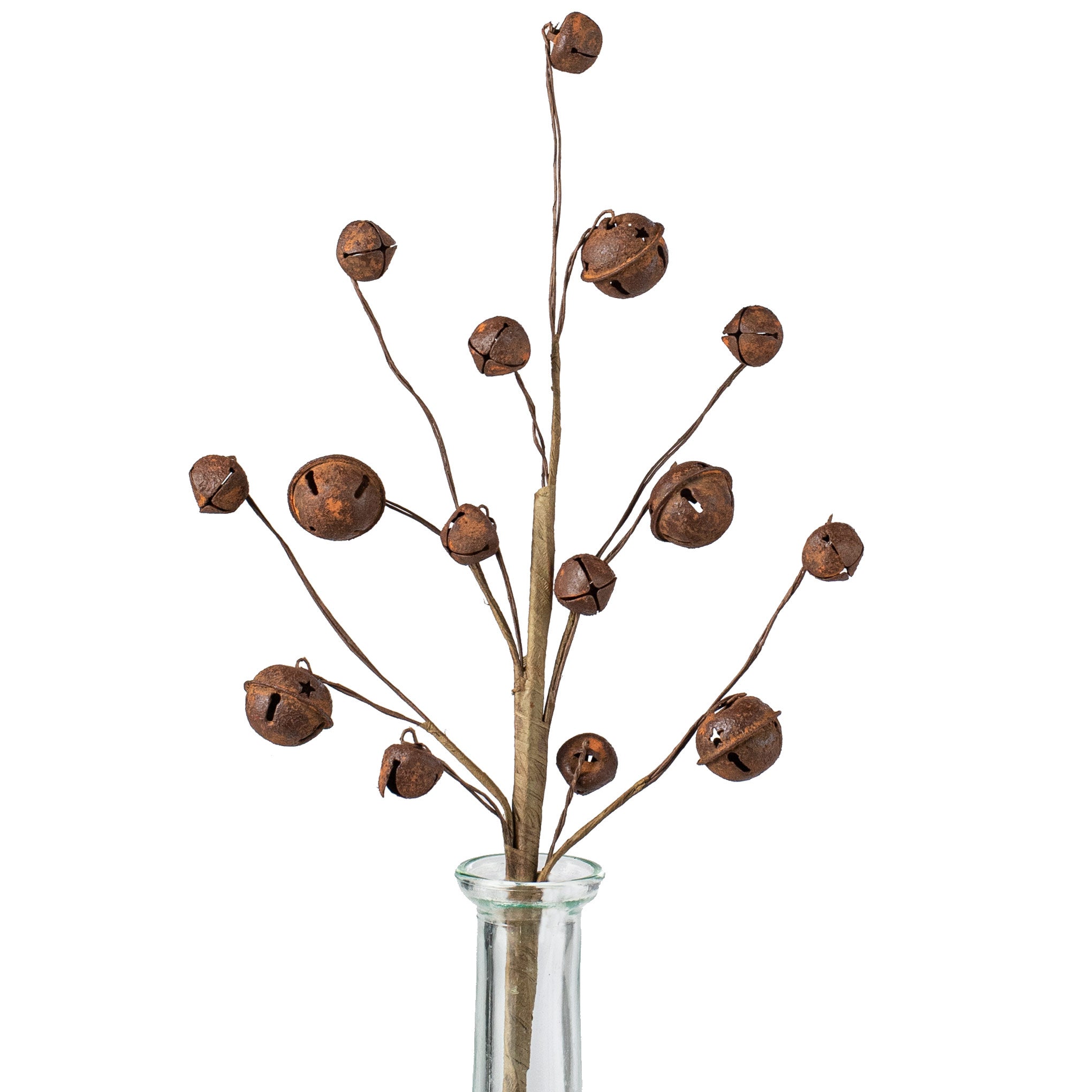 12" Jingle Bells Spray: Rust Item Number: XC415530