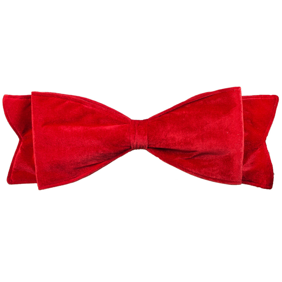 24" Jumbo Bow: Red Velvet detail photo 4