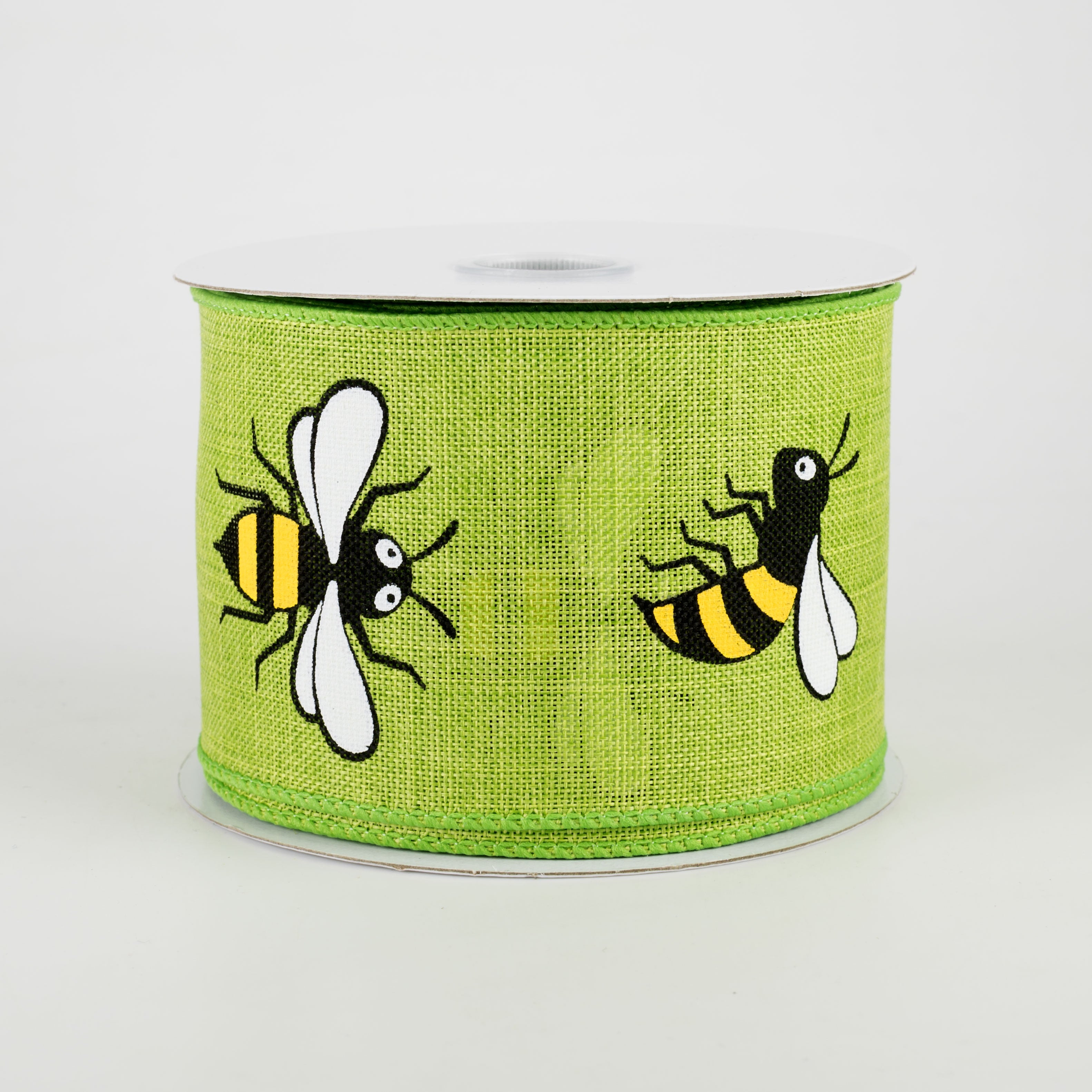 2.5" Jumbo Bumble Bee Ribbon: Lime (10 Yards)