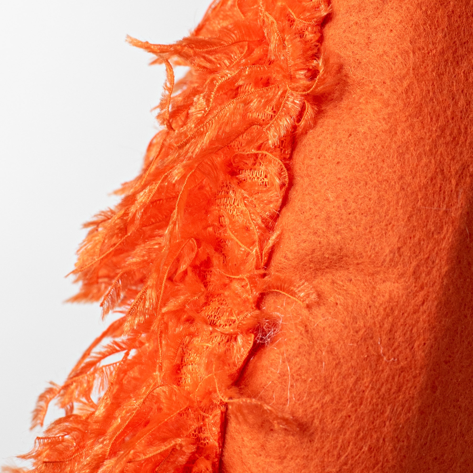 24" Jumbo Furry Fabric Carrot Wreath Accent detail photo 3