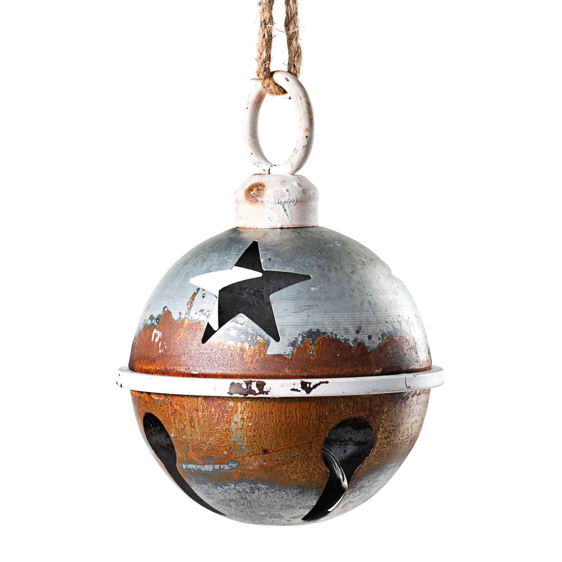 7" Jumbo Jingle Bell: Galvanized, Rust, White Item Number: XC431227