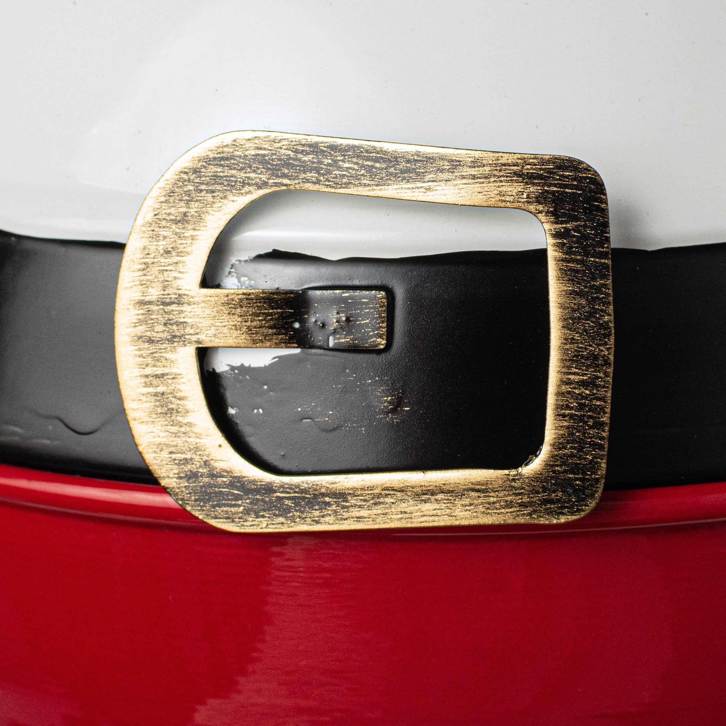 8" Jumbo Jingle Bell: Santa Belt detail photo 4
