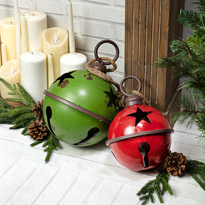7" Jumbo Jingle Bell: Shiny Red Lifestyle Photo