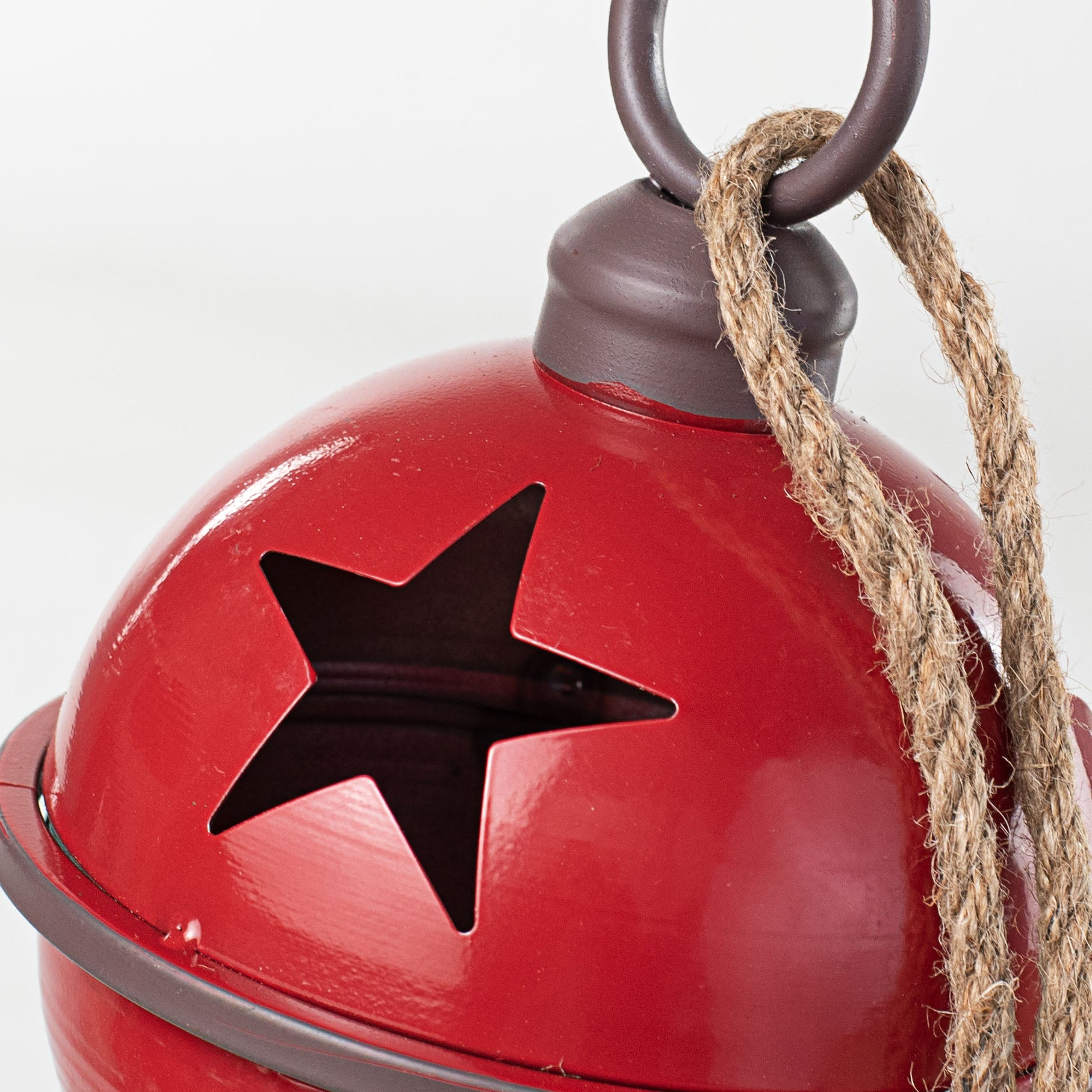 7" Jumbo Jingle Bell: Shiny Red detail photo 3