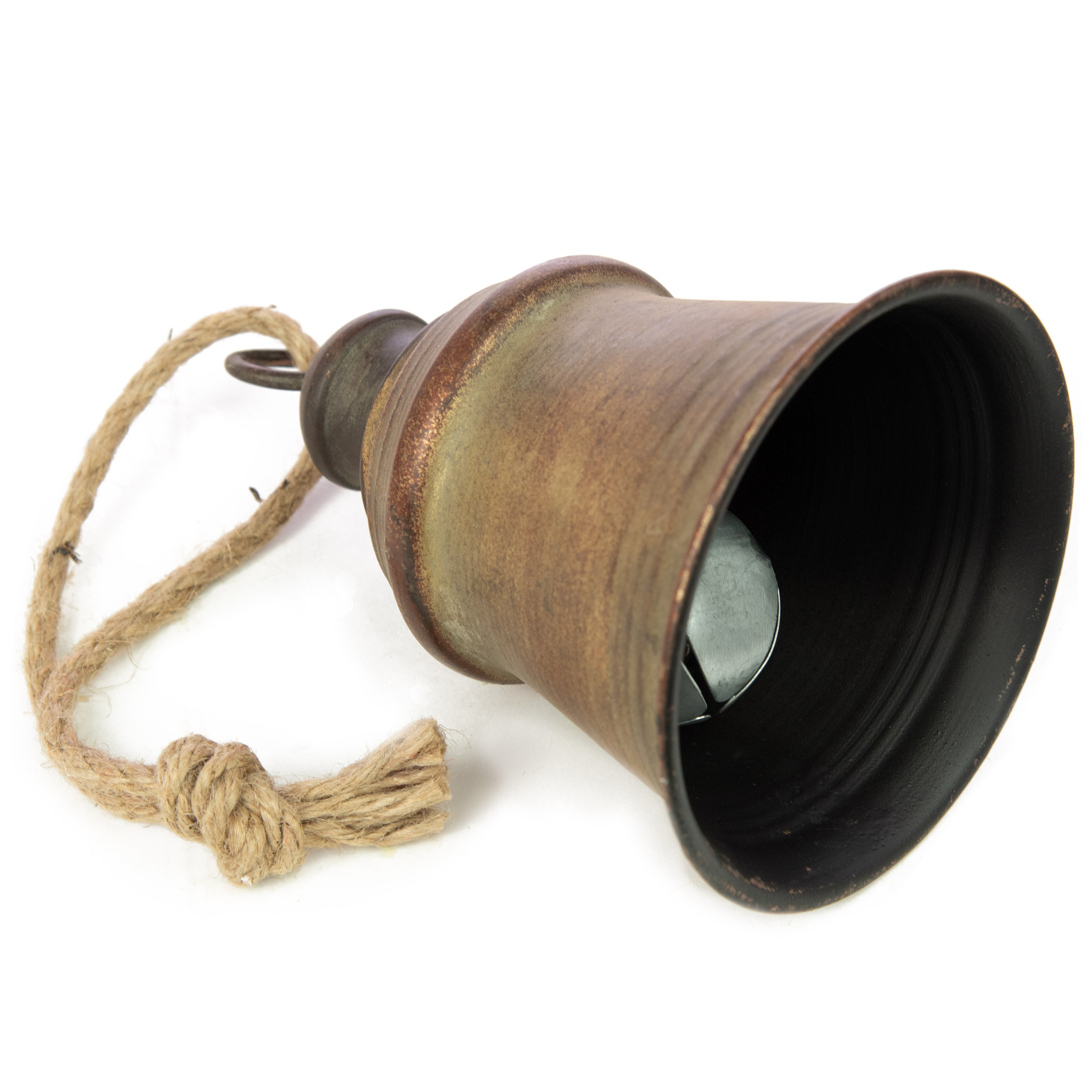 8" Jumbo Liberty Bell: Antique Rustic Gold detail photo 3