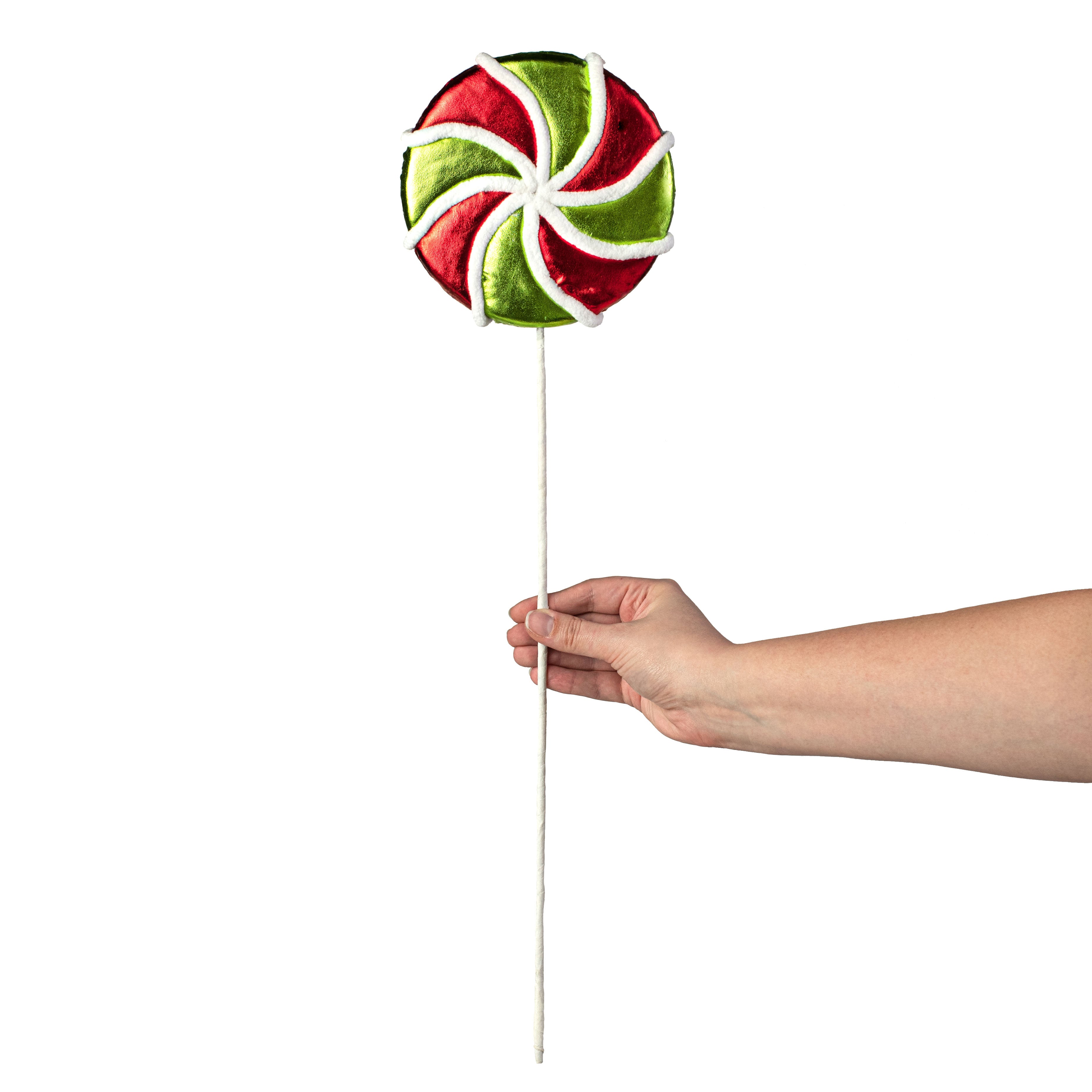 22" Jumbo Metallic Lollipop Pick: Christmas detail photo 3