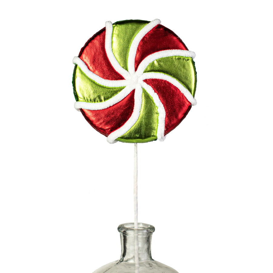 22" Jumbo Metallic Lollipop Pick: Christmas Item Number: 85324RWG