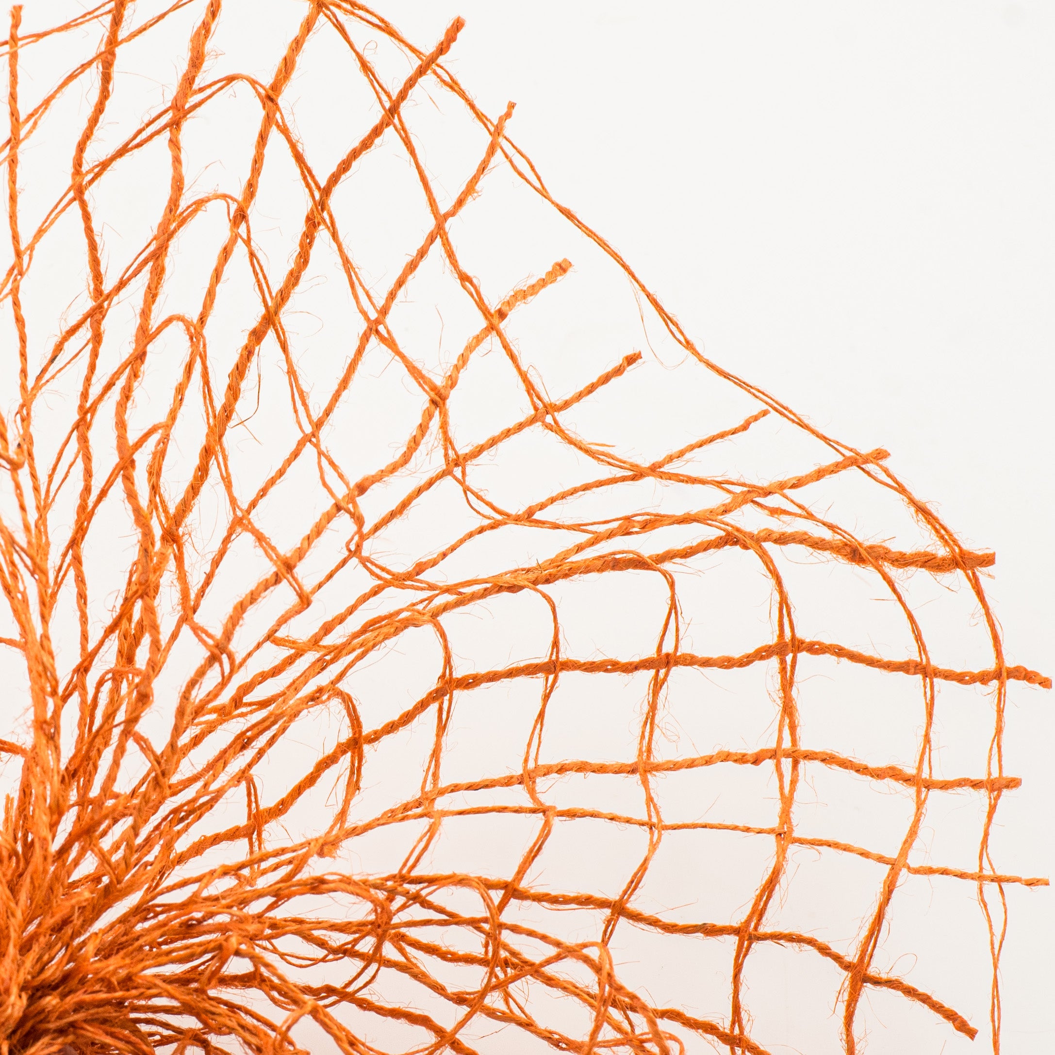 10" Jute Check Weave Mesh: Autumn Orange (10 Yards) Lifestyle Photo