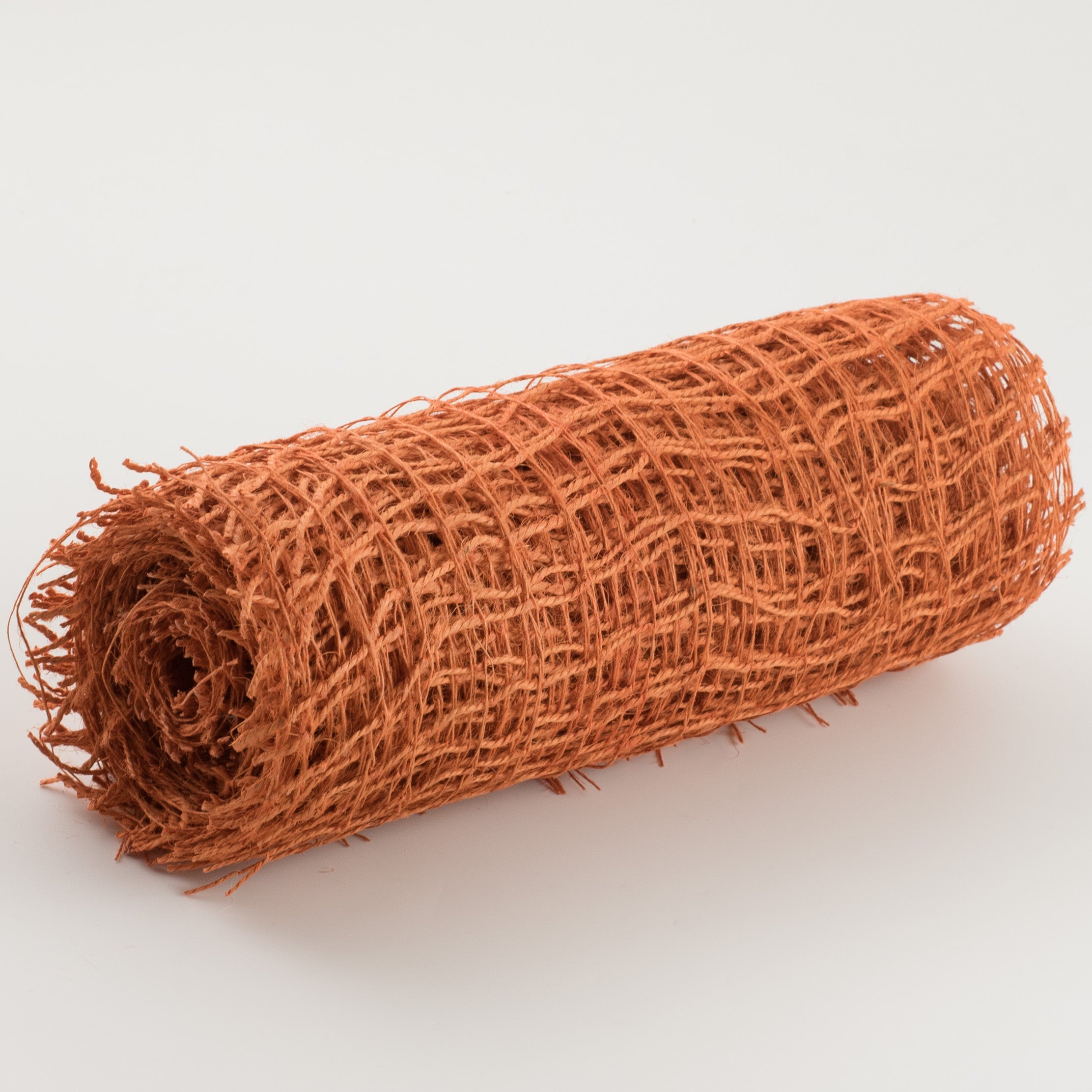 10" Jute Check Weave Mesh: Autumn Orange (10 Yards) Item Number: RA170752
