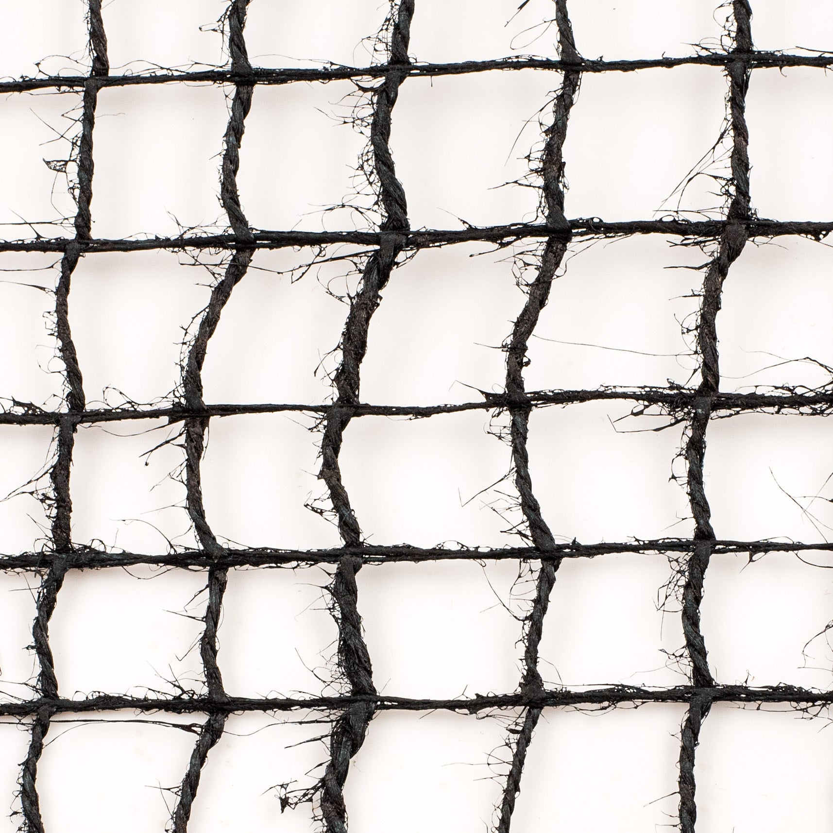 10" Jute Check Weave Mesh: Black (10 Yards) detail photo 3