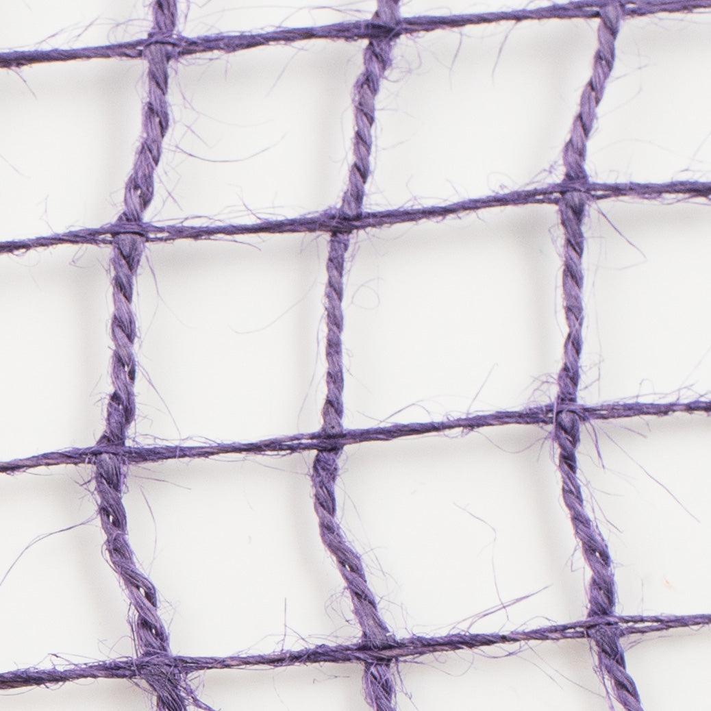 10" Jute Check Weave Mesh: Purple (10 Yards) detail photo 3