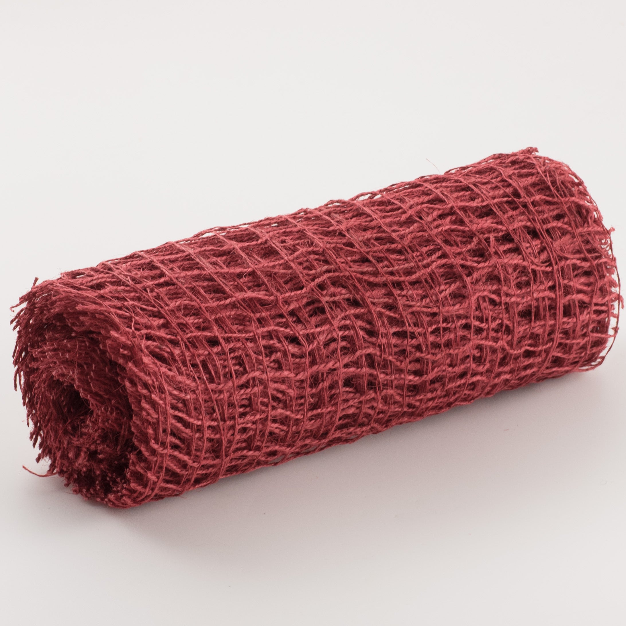 10" Jute Check Weave Mesh: Red (10 Yards) Item Number: RA170724