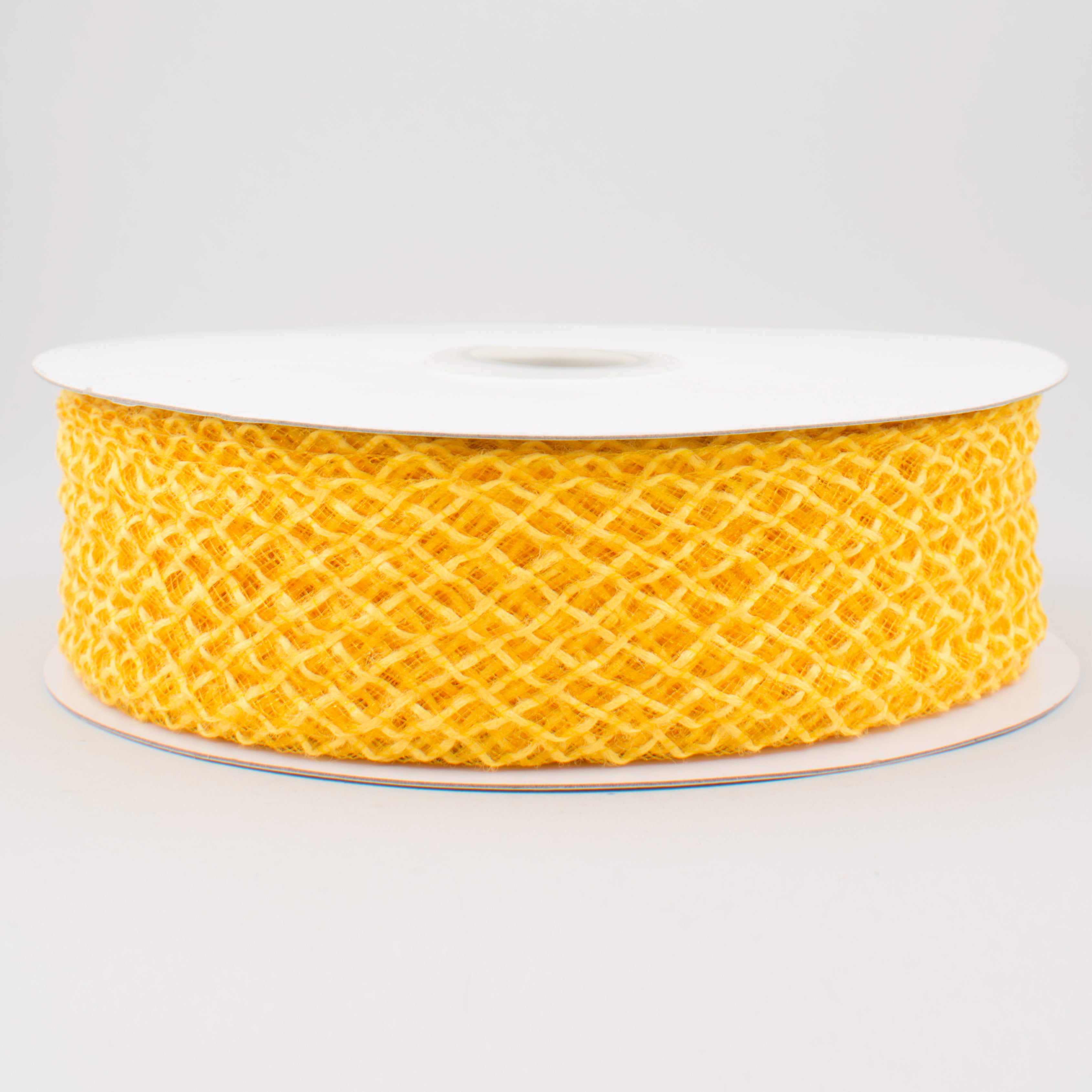 1.5" Jute Deco Flex Ribbon: Yellow (20 Yards)