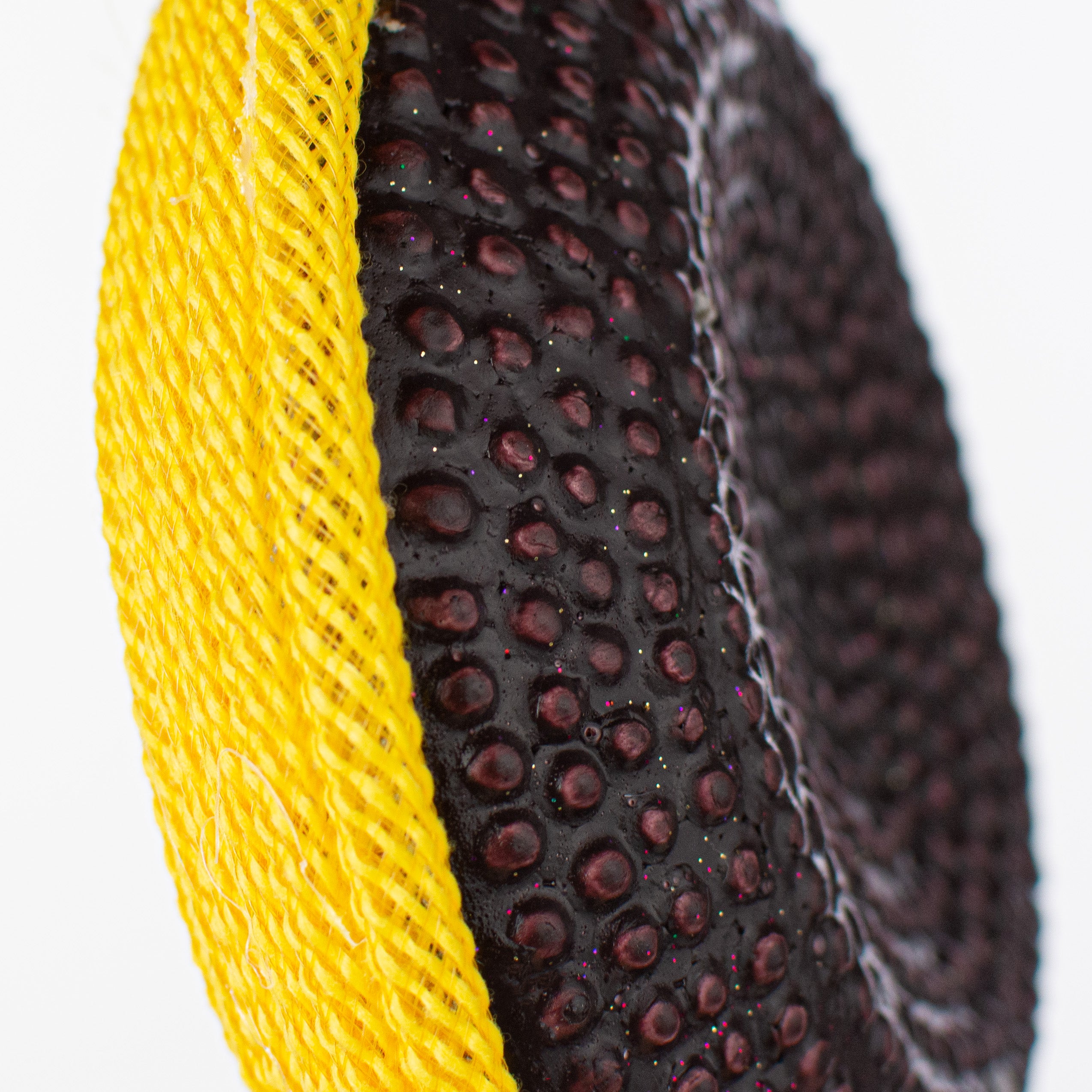 6.75" Jute Flex Tubing Flower Center: Yellow detail photo 5