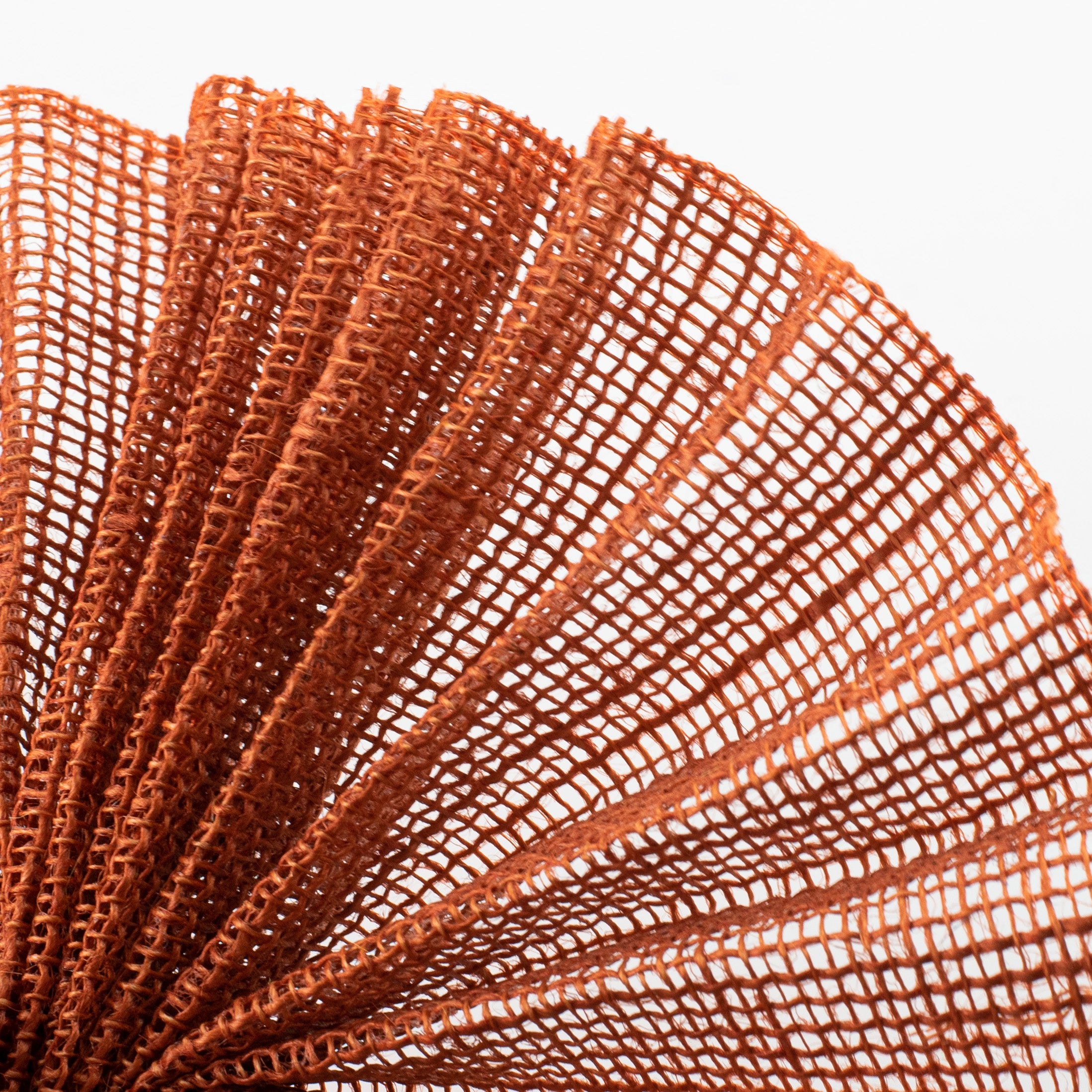 10" Jute Net Burlap Ribbon: Autumn Orange (10 Yards) Lifestyle Photo