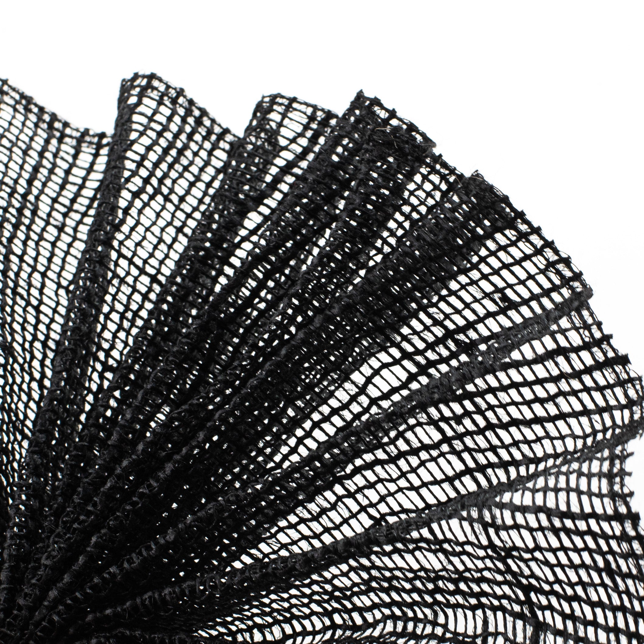 10" Jute Net Burlap Ribbon: Black (10 Yards) Lifestyle Photo