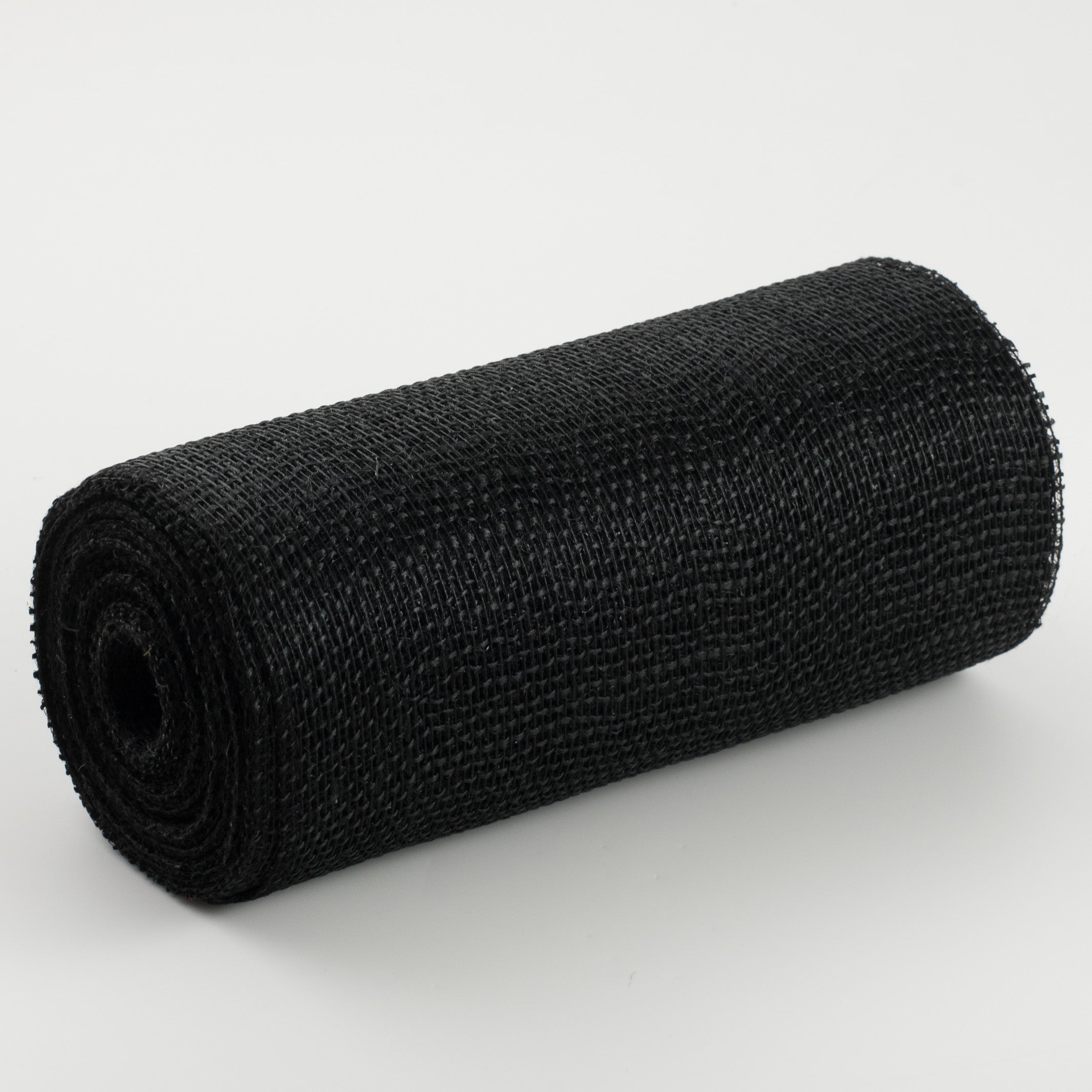 10" Jute Net Burlap Ribbon: Black (10 Yards) Item Number: RA171302
