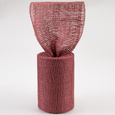 6" Jute Net Burlap Ribbon: Dusty Rose (10 Yards) Lifestyle Photo