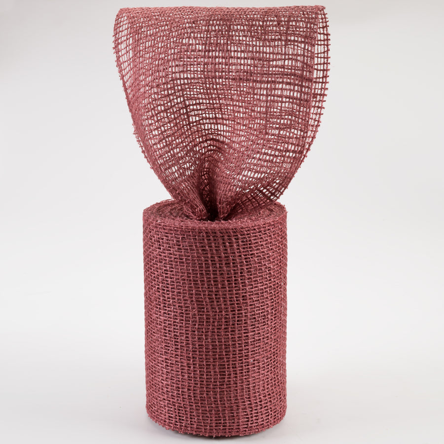 6" Jute Net Burlap Ribbon: Dusty Rose (10 Yards) Lifestyle Photo