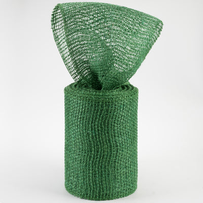 6" Jute Net Burlap Ribbon: Emerald Green (10 Yards) Lifestyle Photo