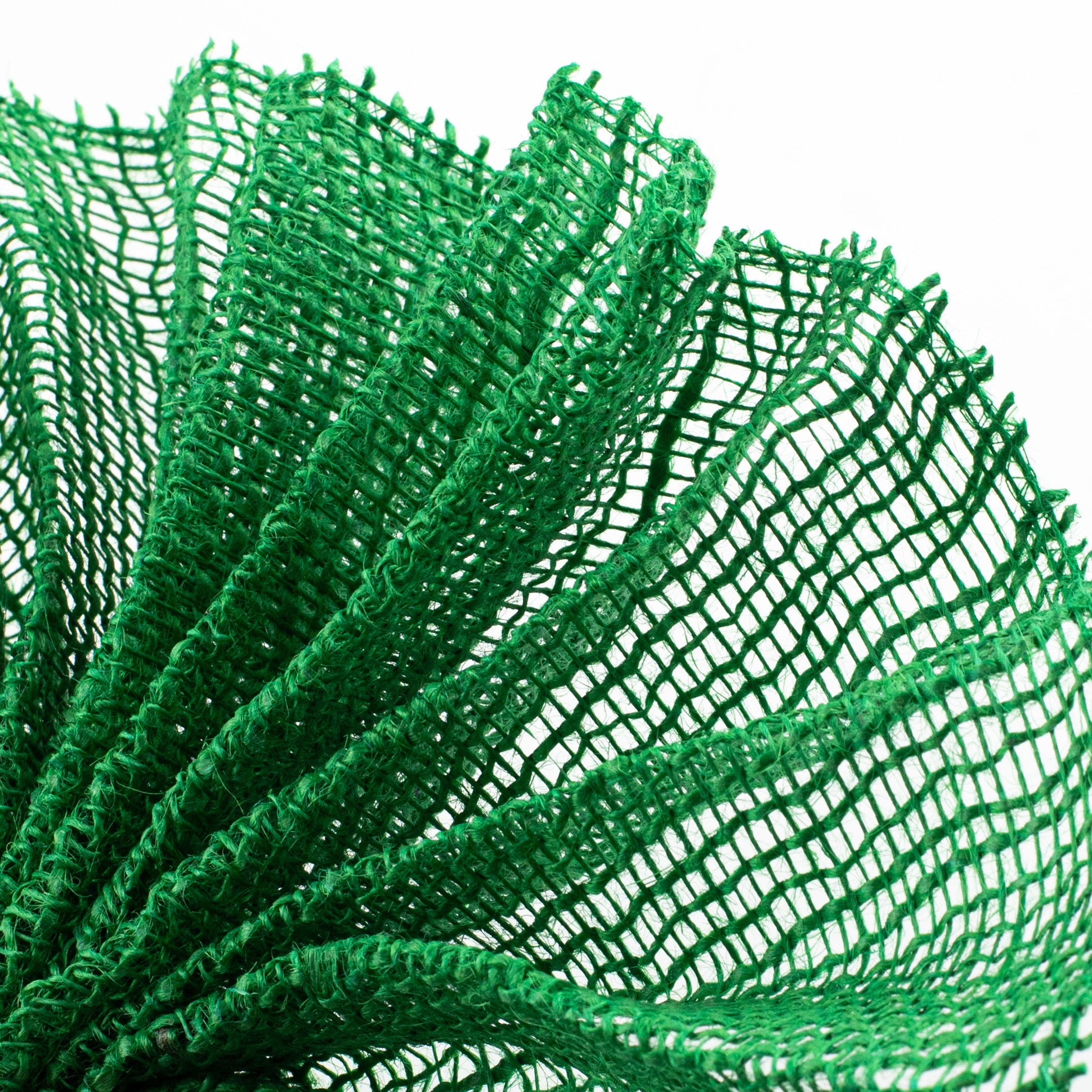 10" Jute Net Burlap Ribbon: Emerald Green (10 Yards) Lifestyle Photo
