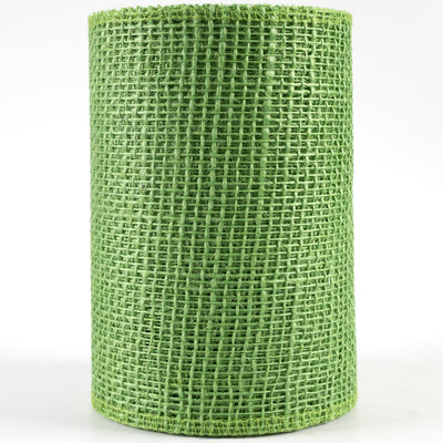 6" Jute Net Burlap Ribbon: Lime Green (10 Yards)