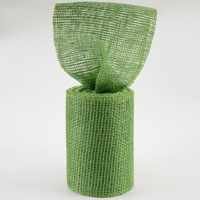 6" Jute Net Burlap Ribbon: Lime Green (10 Yards) Lifestyle Photo