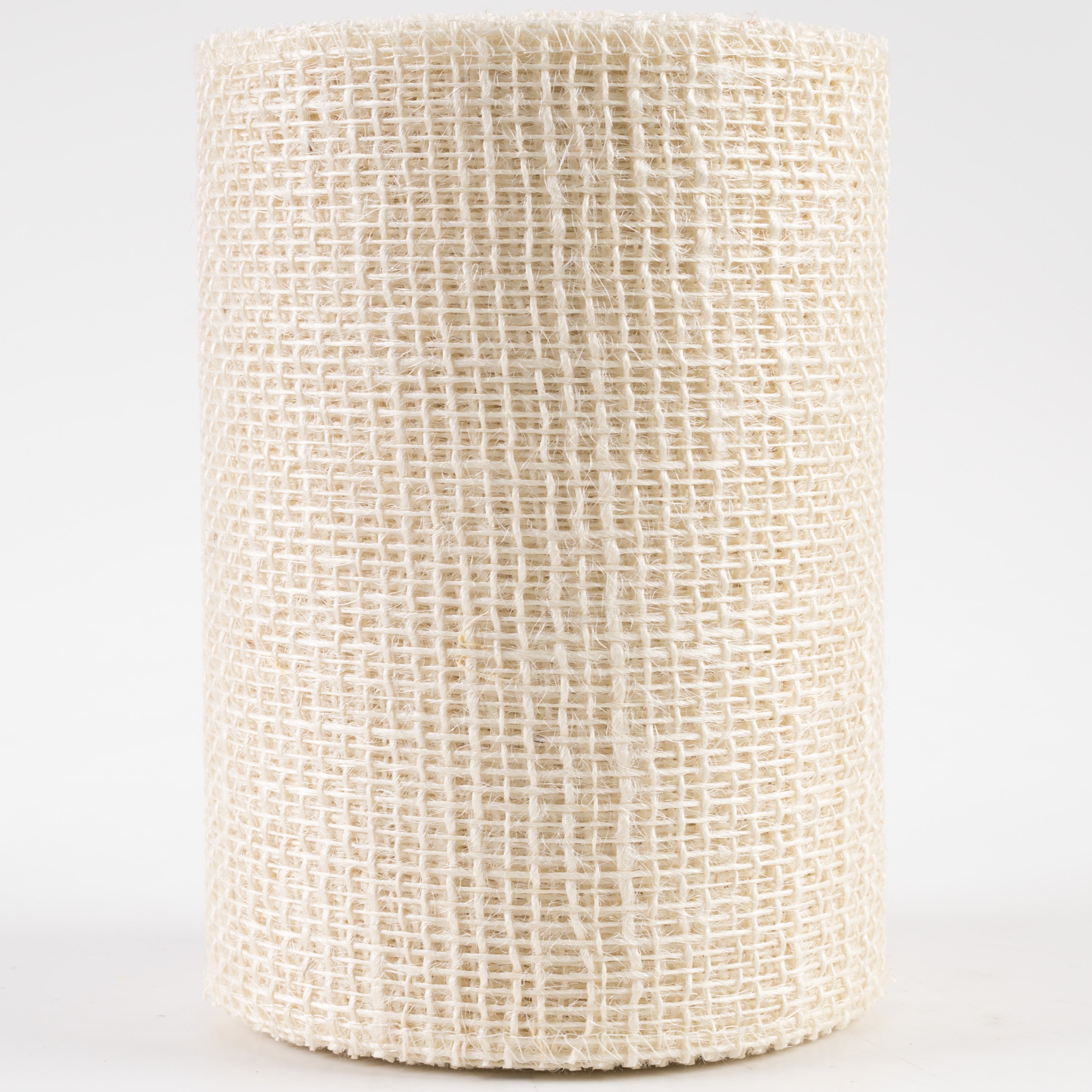 6" Jute Net Burlap Ribbon: Off White (10 Yards)