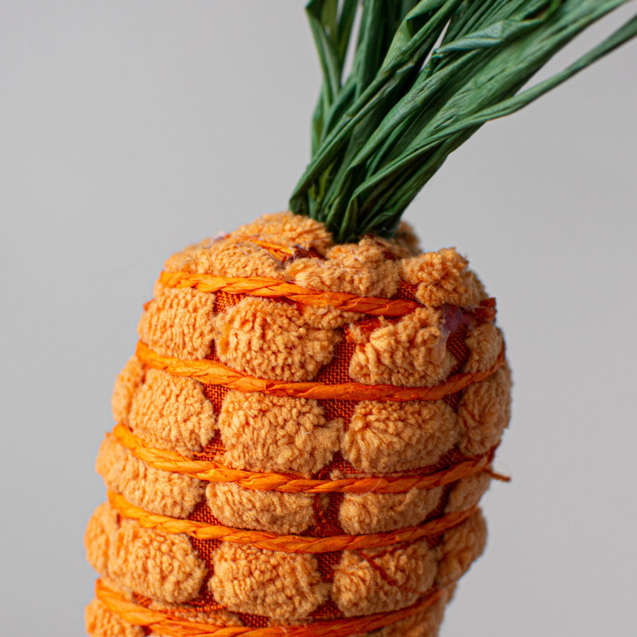 14" Jute & Terry Cloth Carrot Pick Lifestyle Photo