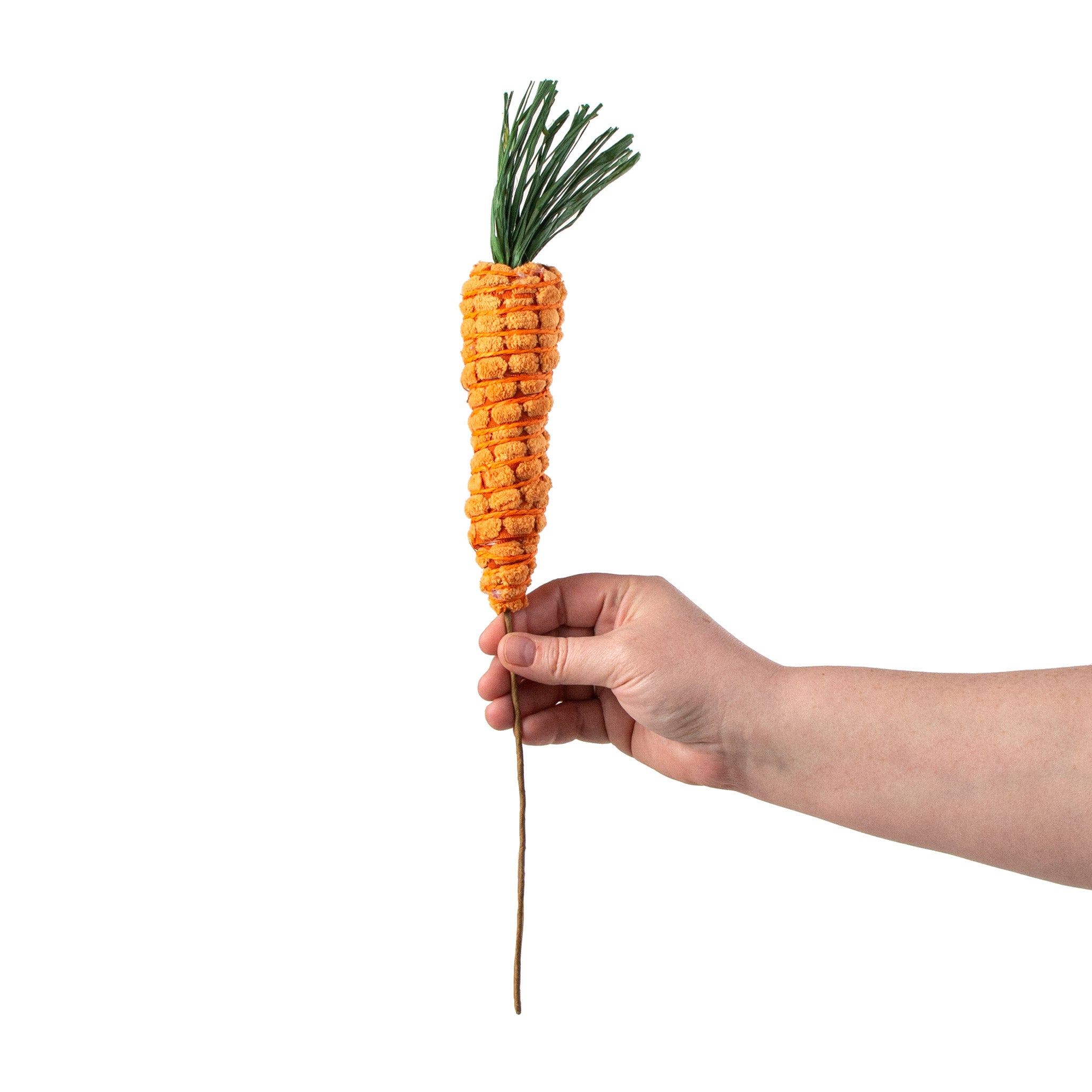 14" Jute & Terry Cloth Carrot Pick detail photo 3